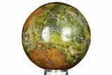 Polished Green Opal Sphere - Madagascar #257258-1